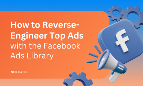 Illustration with Facebook logos and text that reads 