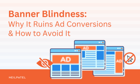 Illustration of ads with text that reads 